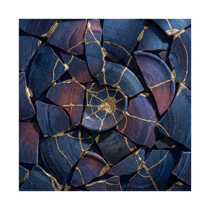 Winter Broken Pottery Gold Repair Wall Art Print | Resilient Decor