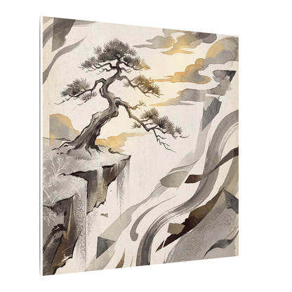 Golden Hour Pine Tree Canvas Art - Japandi Seijaku