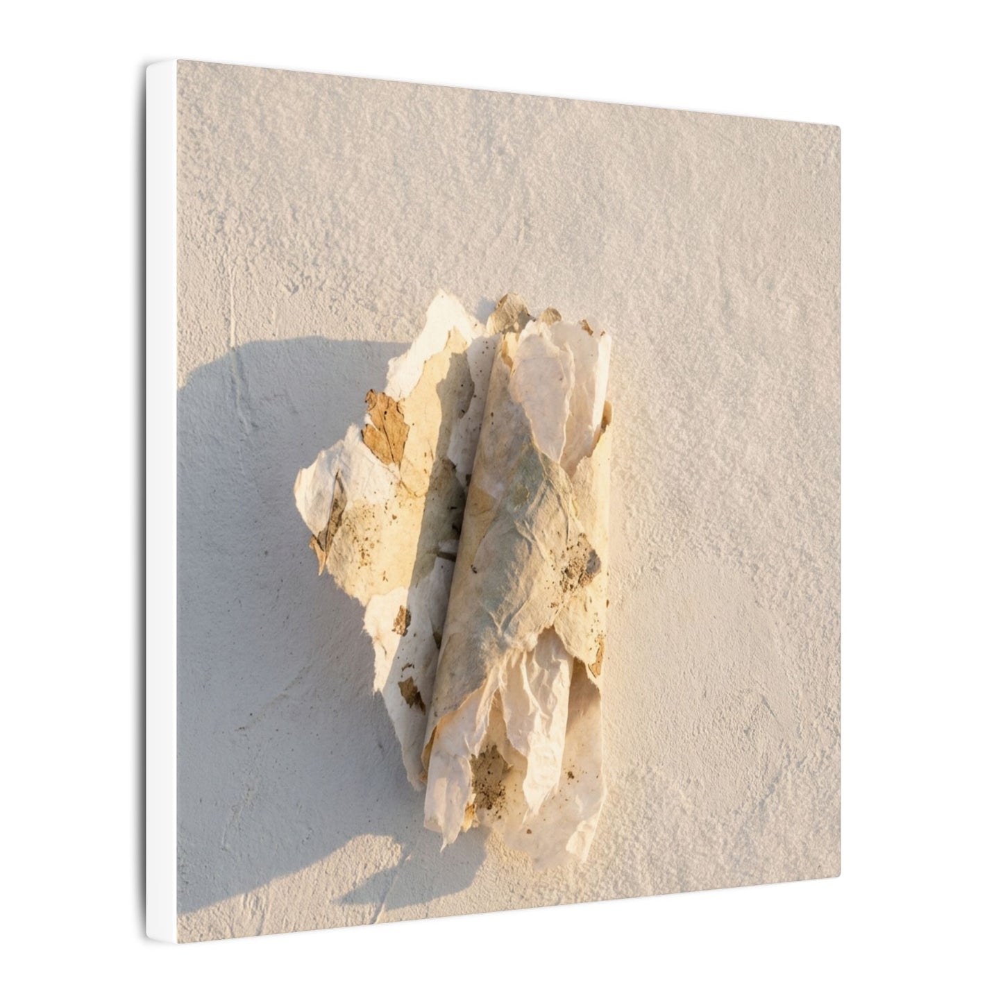 Paper Fold Canvas Art | Winter Japandi Texture Art