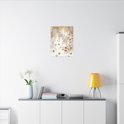 Shibui Wisteria Canvas Art - Japandi Japanese Pattern