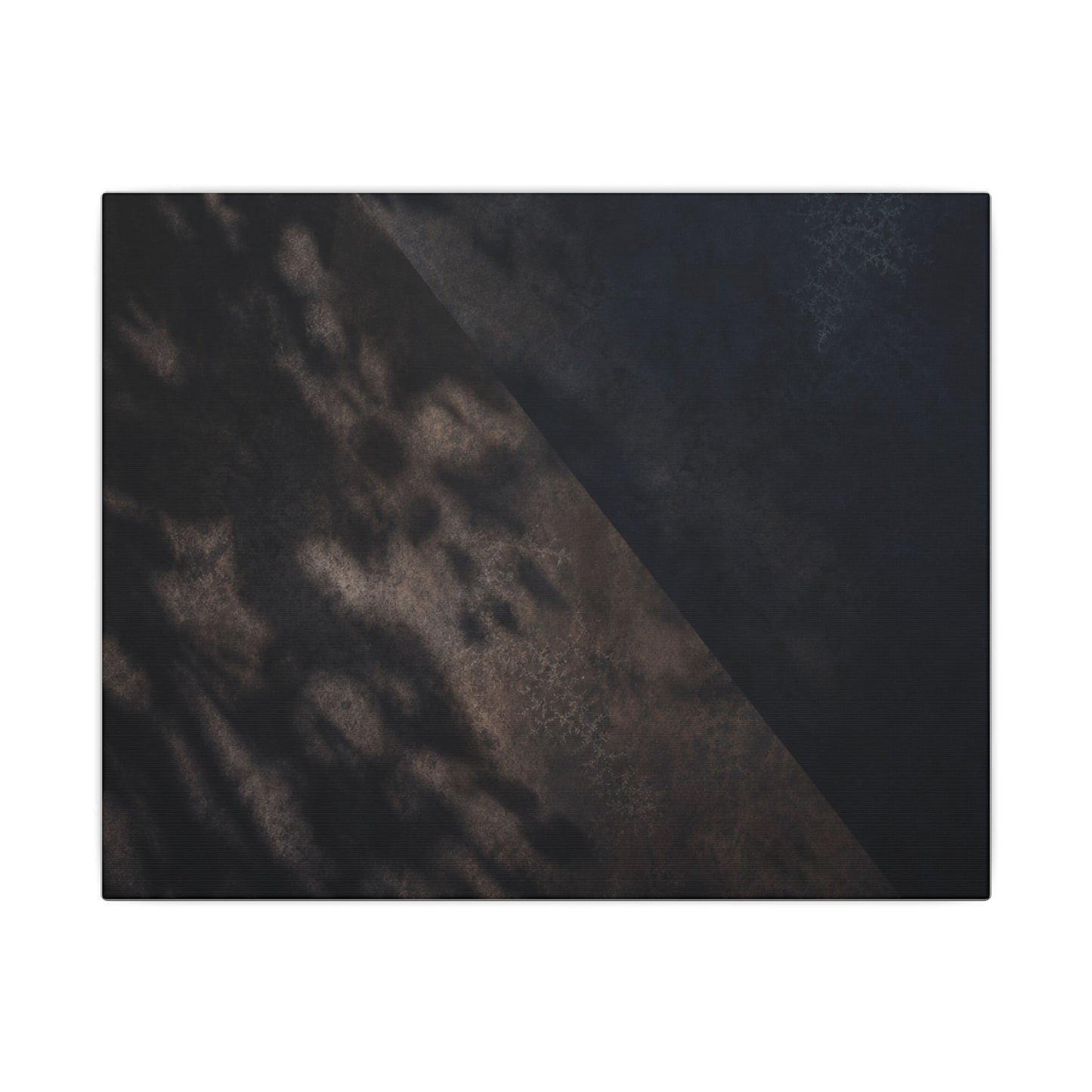 Shadow Play Winter Canvas Art | Dark Japandi Moody Design