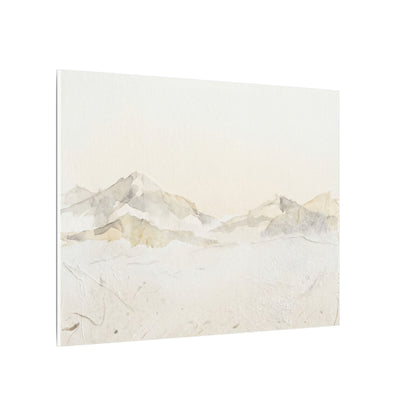Mountain Mist Winter Canvas Art | Japandi Warm Design