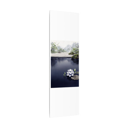 Lotus Flower Karesansui Canvas Art | Tranquil Zen Art