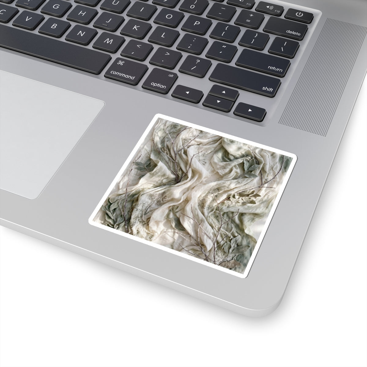 Silk Drape Texture Sticker | Elegant Japandi Art