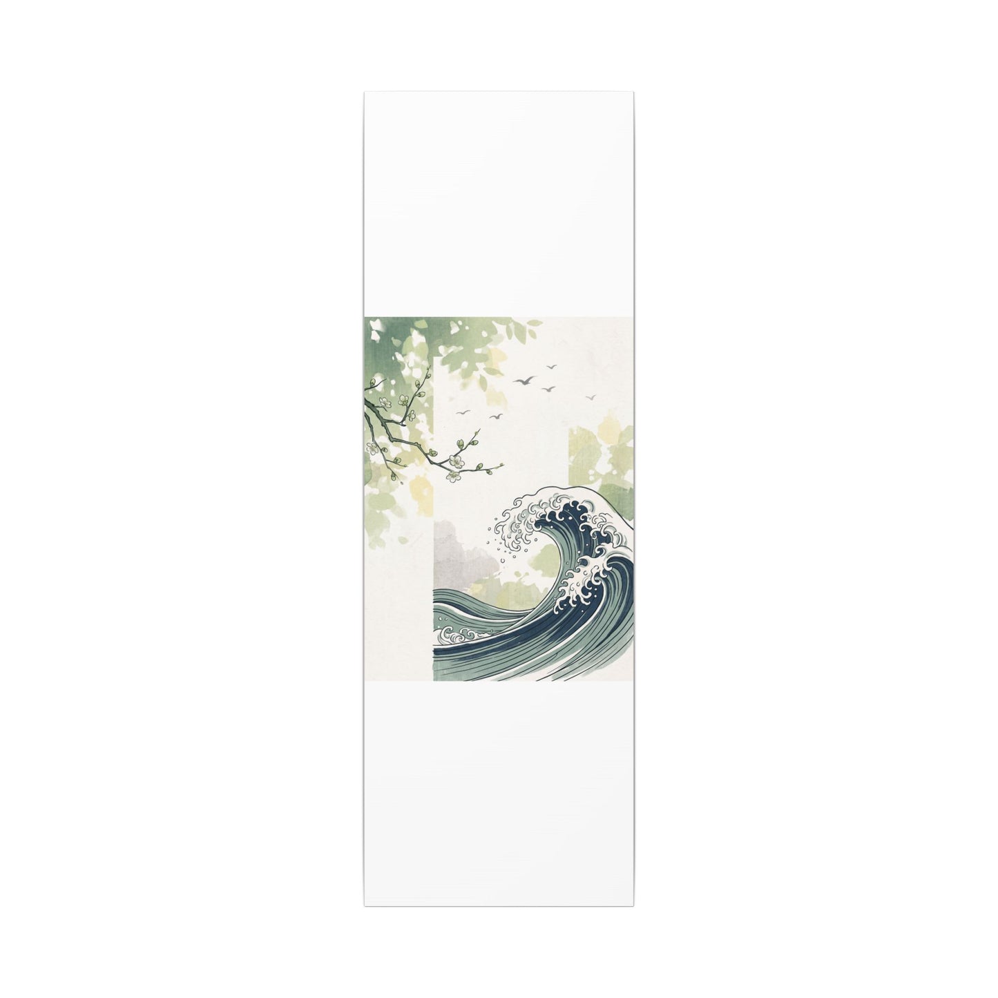 Spring Ocean Wave Ukiyo E Inspired Canvas Art | Serene Decor