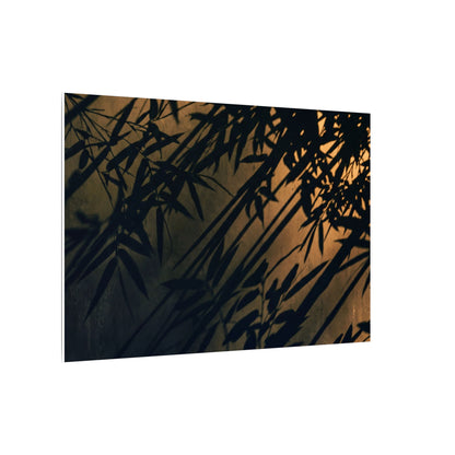 Sophisticated Shadow Play Canvas Art - Shadow Zen Dark Japandi