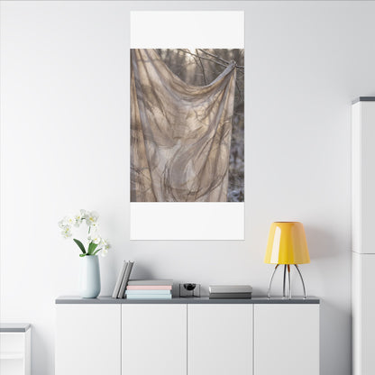Ma Silk Drape Canvas Art - Japandi Japanese Pattern