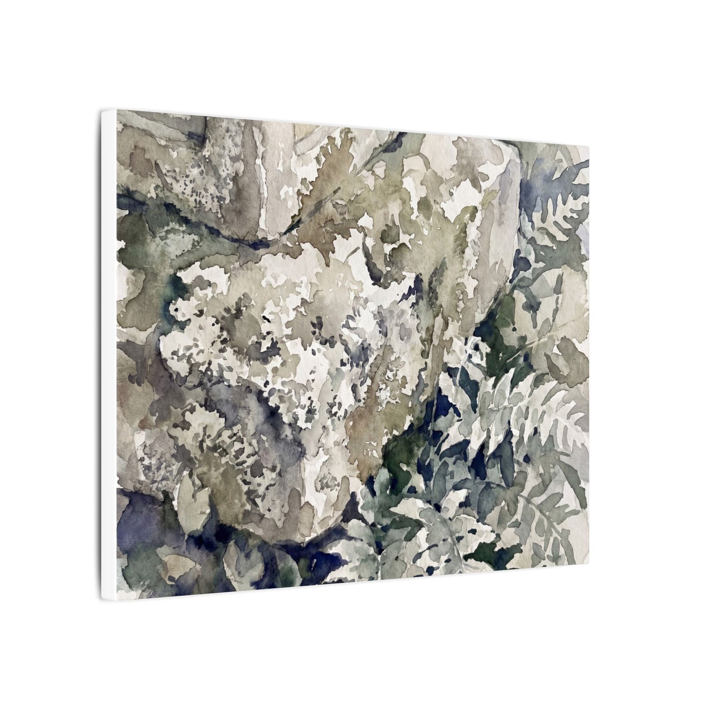 Stone Lantern Watercolor Canvas Art | Elegant Japandi Art