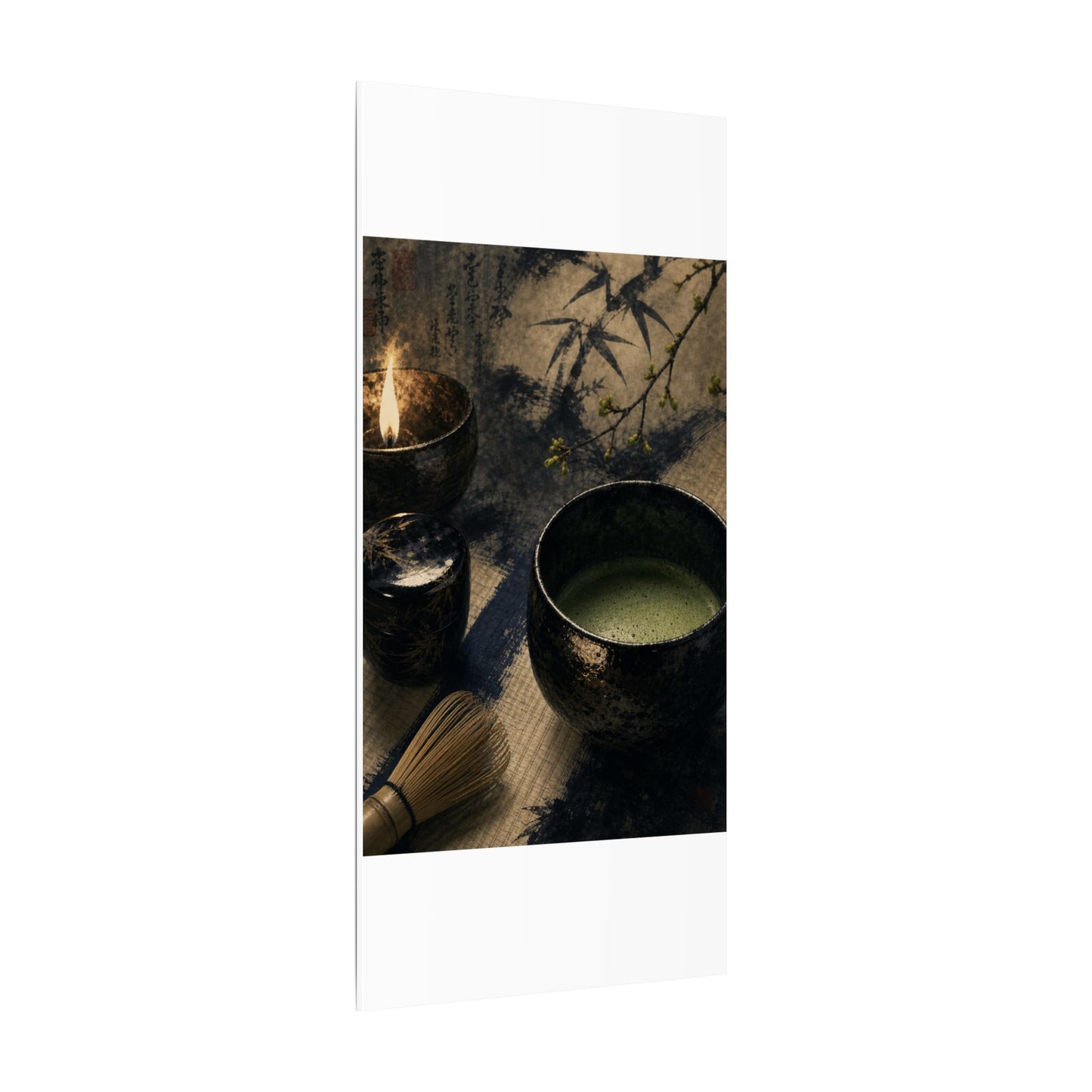 Ma Tea Ceremony Canvas Art - Zen Sumi E