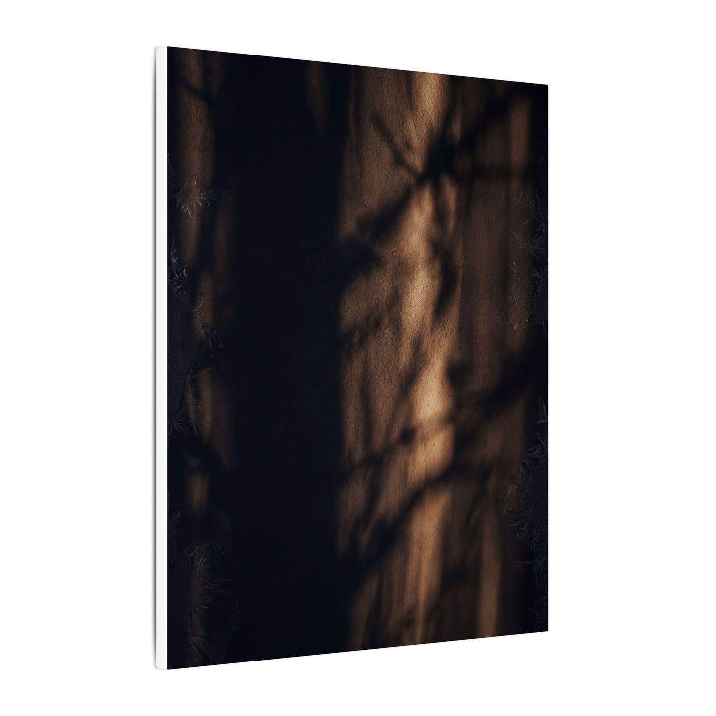 Winter Shadow Play Moody Minimal Canvas Art | Luxurious Decor