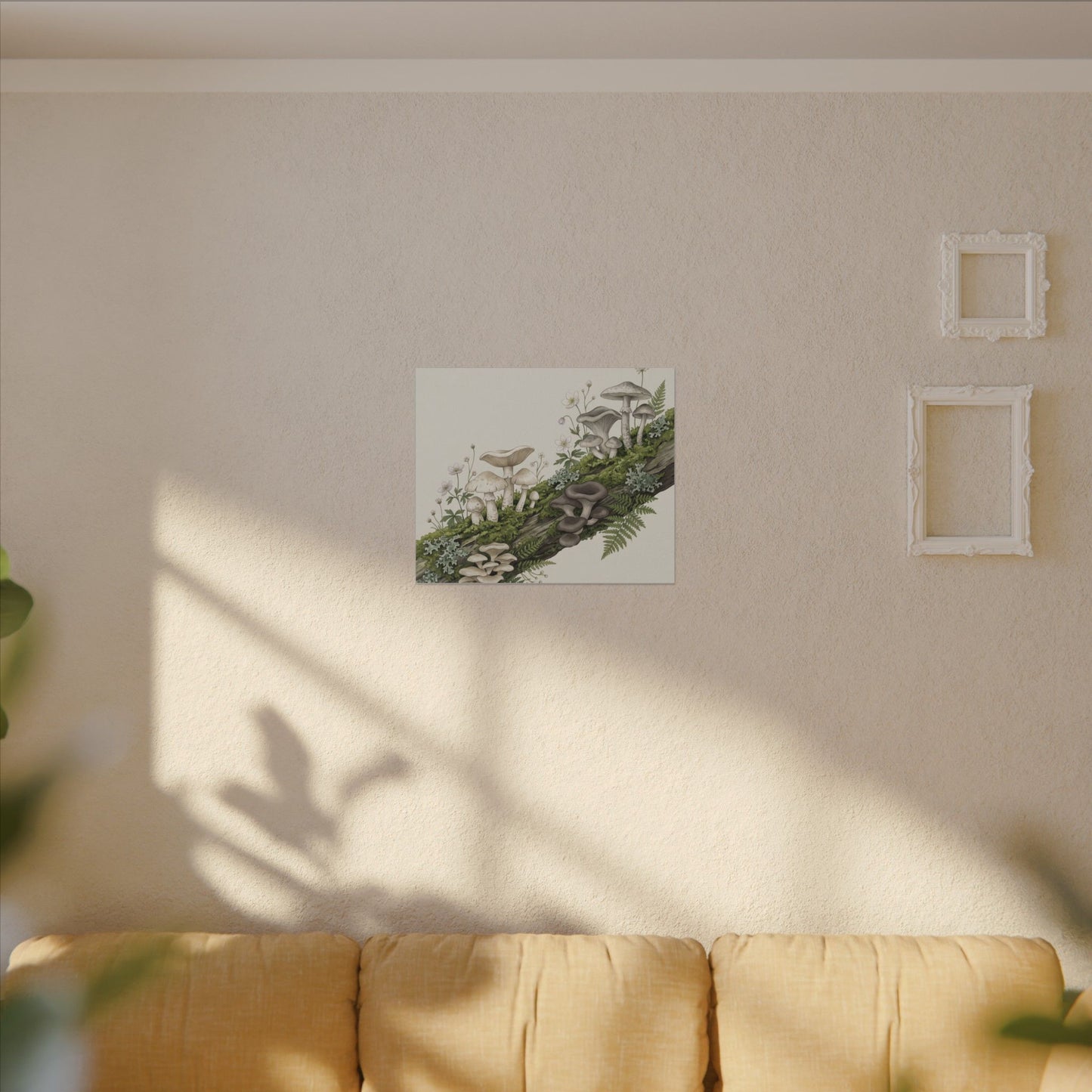 Dappled Wild Mushrooms Canvas Art - Japandi Ma