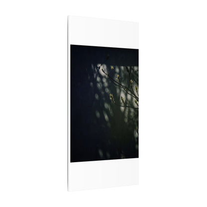 Dark Japandi Shoji Screen in Dappled | Moody Minimal Canvas Art