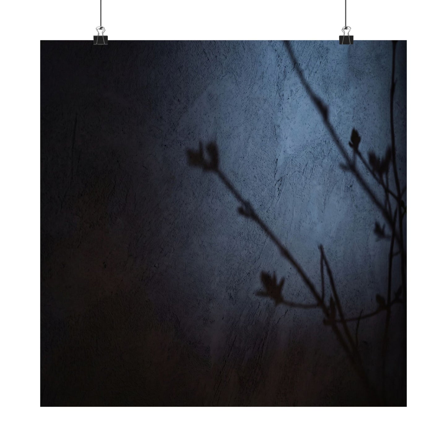 Shadow Play Wall Art Print | Spring Dark Japandi Moody Minimal Art