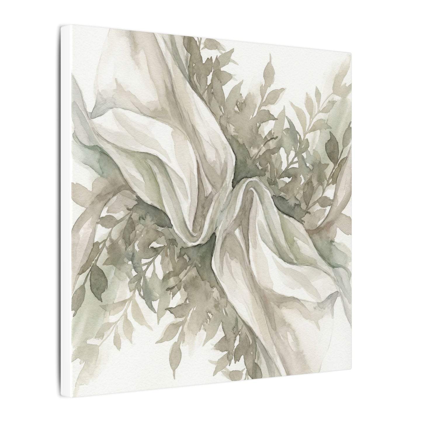 Summer Silk Drape Watercolor Canvas Art | Cozy Decor