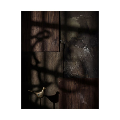 Candlelight Shadow Play Wall Art Print - Dark Japandi Datsuzoku