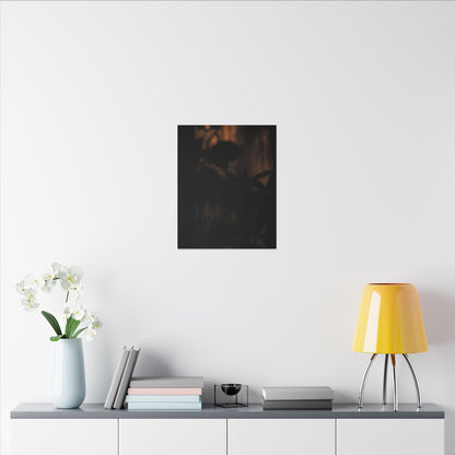 Shadow Play Summer Canvas Art | Dark Japandi Sophisticated Design