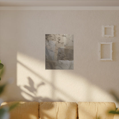 Neutral Shadow Play Canvas Art - Texture Japandi