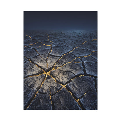 Cracked Earth Broken Beauty Canvas Art | Artful Kintsugi Art