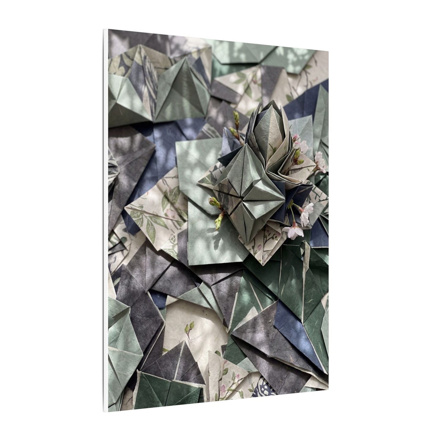 Shibui Paper Fold Canvas Art - Japandi Japanese Pattern