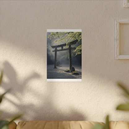 Torii Gate Canvas Art | Spring Zen Karesansui Art
