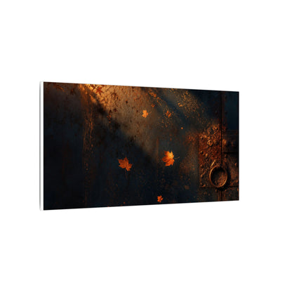 Dark Japandi Rust Patina in Golden Hour | Shadow Zen Canvas Art