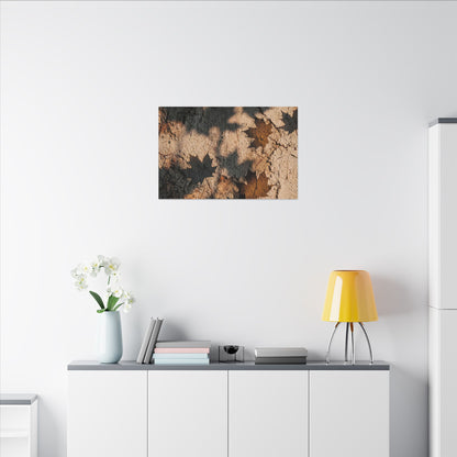 Cozy Shadow Play Canvas Art - Texture Japandi