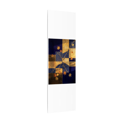 Autumn Water Ripple Crackle Gold Canvas Art | Artful Decor