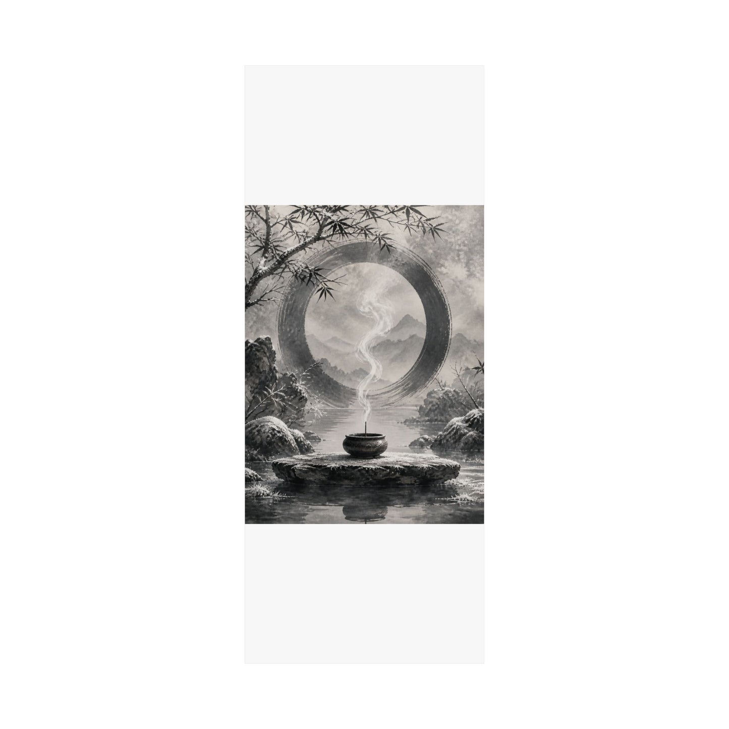 Dappled Incense Smoke Wall Art Print - Zen Seijaku