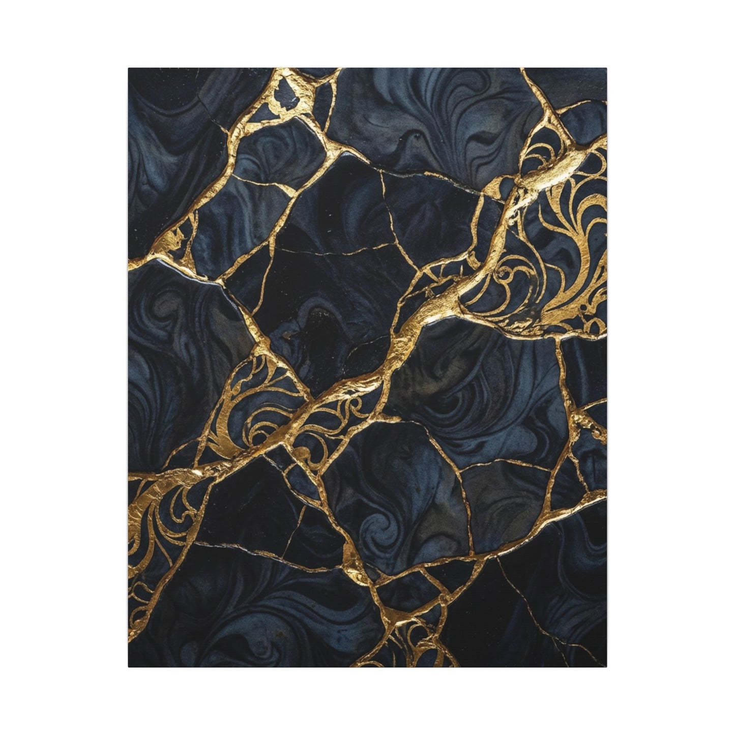 Kintsugi Gold Vein Canvas Art