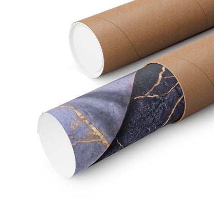 Artful Paper Fold Wall Art Print - Gold Vein Kintsugi