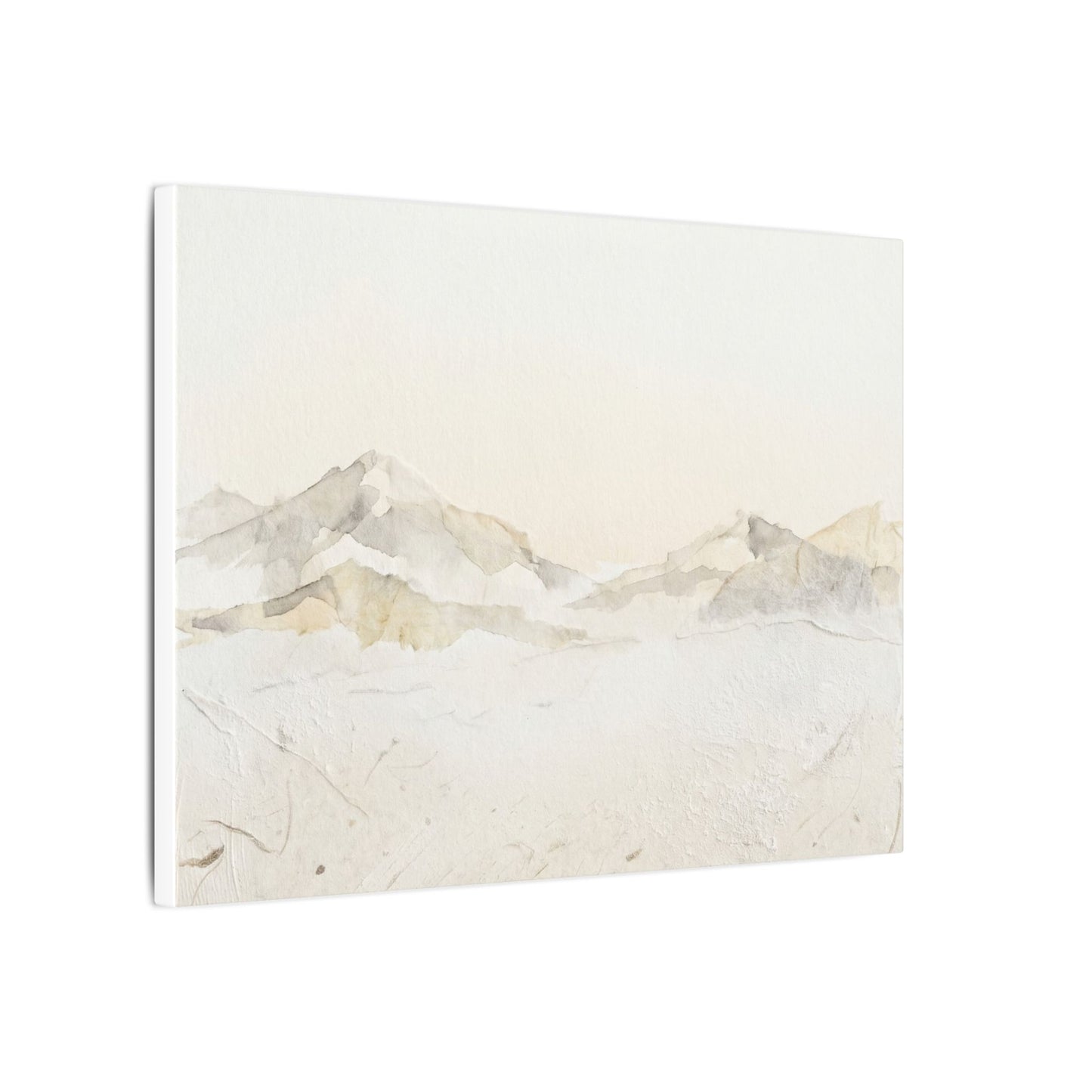 Mountain Mist Winter Canvas Art | Japandi Warm Design