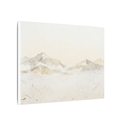 Mountain Mist Winter Canvas Art | Japandi Warm Design