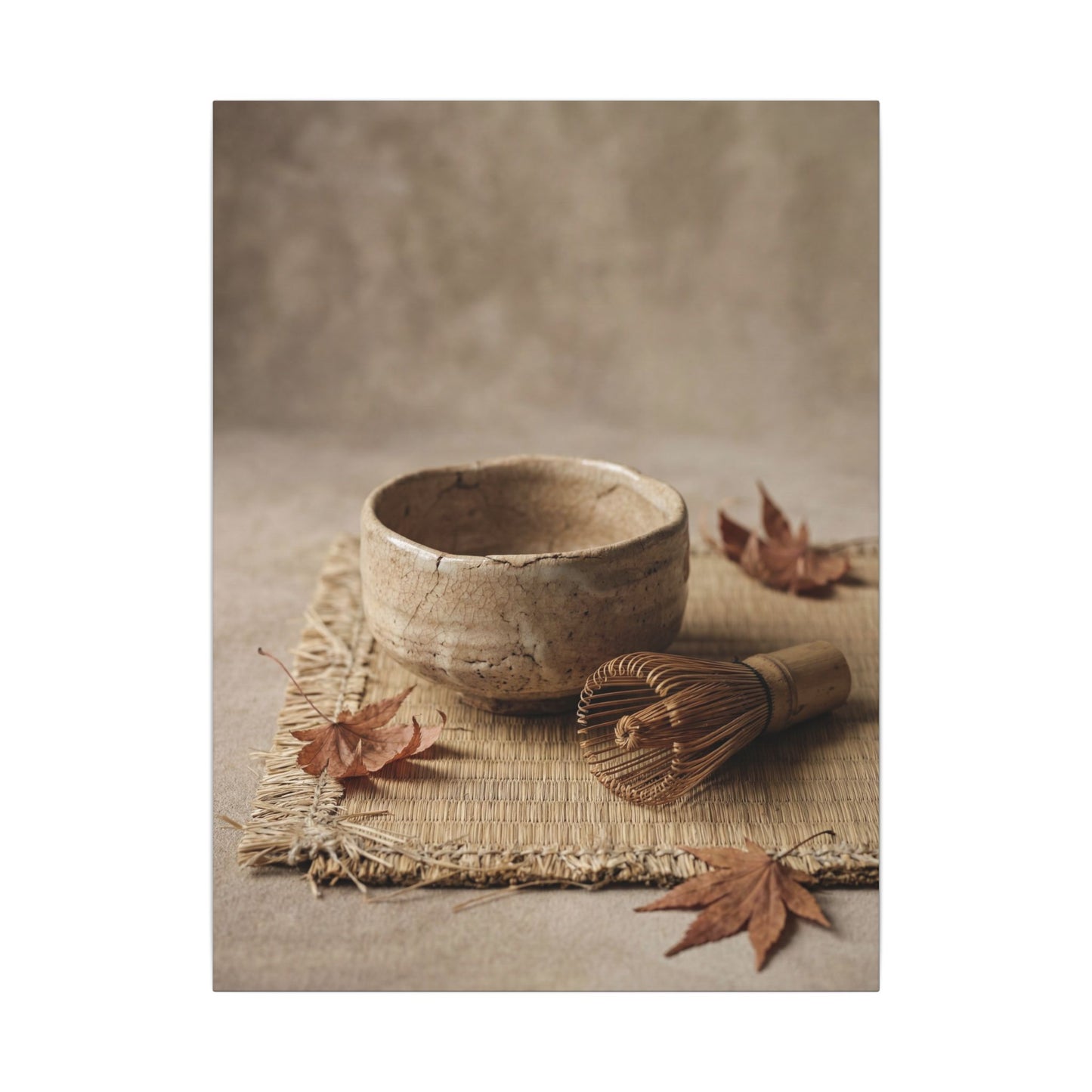 Ma Tea Ceremony Canvas Art - Japandi Texture