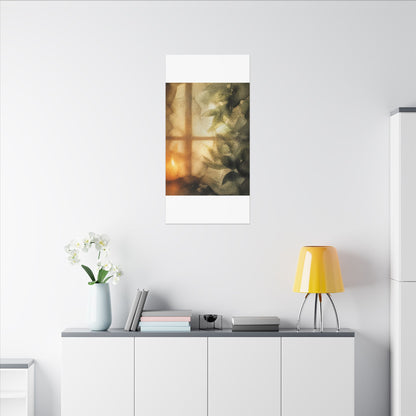 Cozy Shoji Screen Canvas Art - Watercolor Japandi