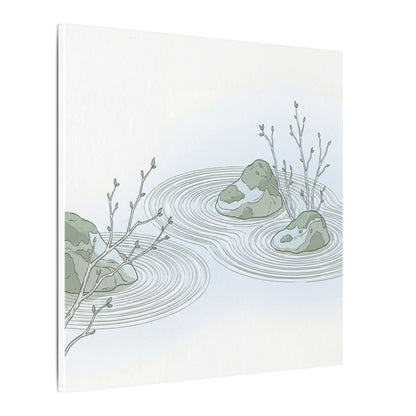 Moonlight Rock Garden Canvas Art - Japandi Ma