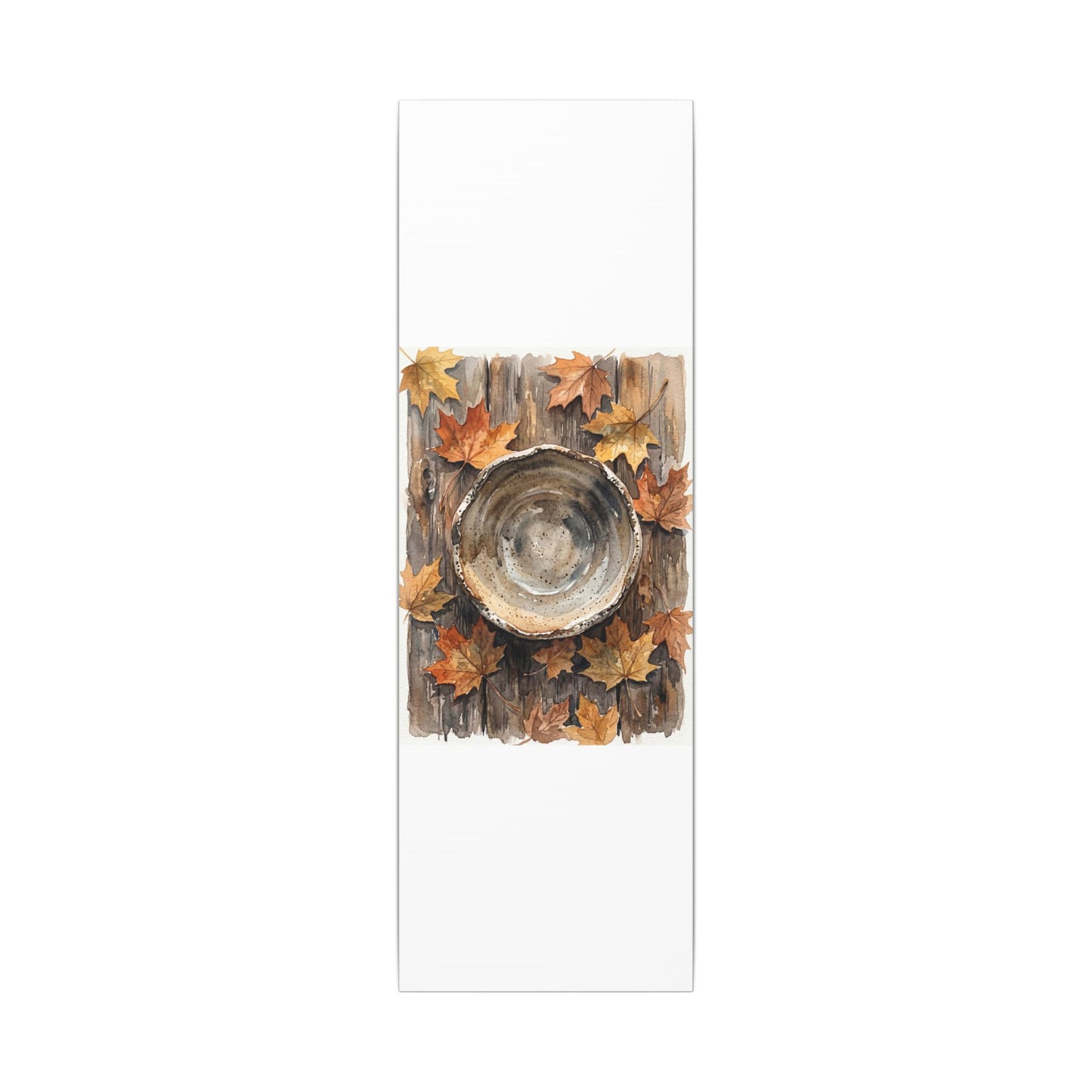 Ma Ceramic Bowl Canvas Art - Japandi Watercolor