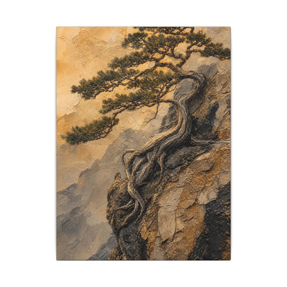 Summer Pine Tree Texture Canvas Art | Cozy Decor