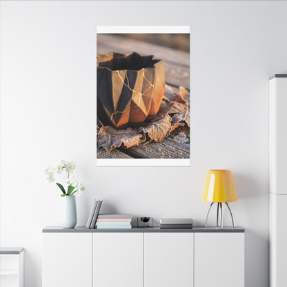 Paper Fold Gold Repair Canvas Art | Philosophical Kintsugi Art