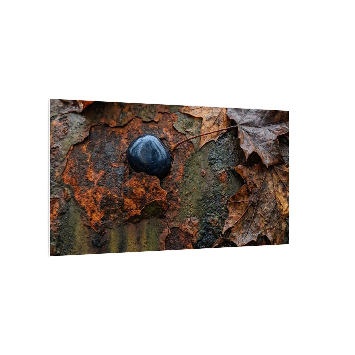 Datsuzoku Rust Patina Canvas Art - Dark Japandi Moody Minimal