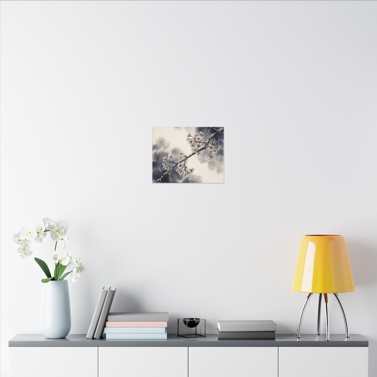 Ma Cherry Blossom Canvas Art - Kintsugi Gold Vein