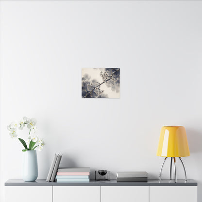 Ma Cherry Blossom Canvas Art - Kintsugi Gold Vein
