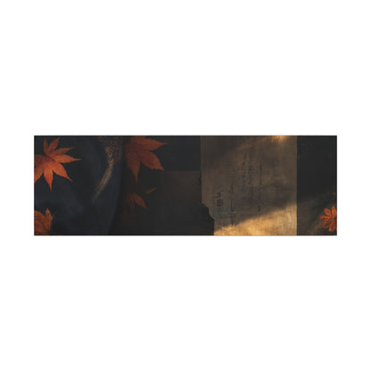 Autumn Silk Drape Shadow Zen Canvas Art | Bold Decor