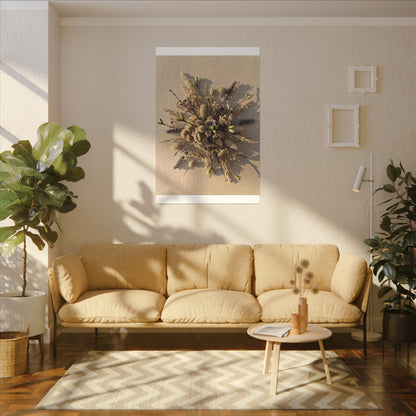 Dried Flowers Spring Canvas Art | Japandi Earthy Design