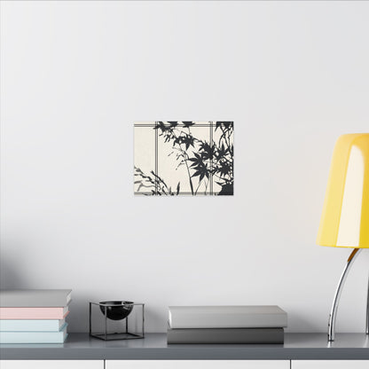 Shoji Screen Canvas Art | Summer Japandi Minimal Line Art