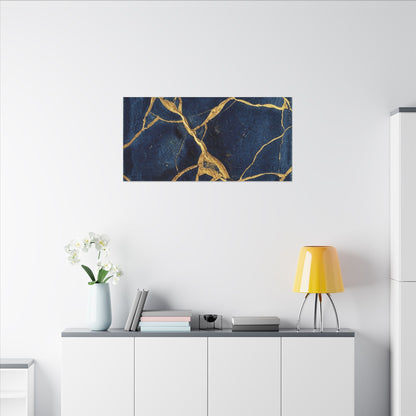Kintsugi Crackle Canvas Art