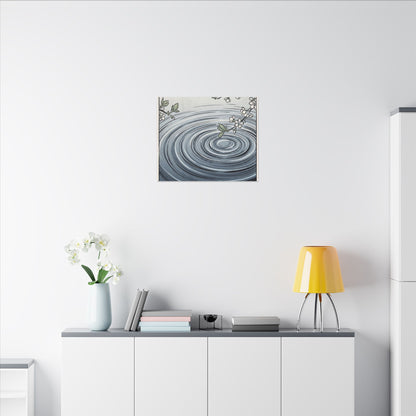 Calm Water Ripple Canvas Art - Ukiyo E Inspired Zen