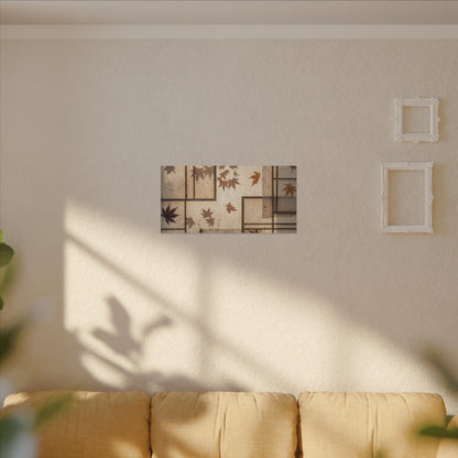 Shoji Screen Japanese Pattern Canvas Art | Neutral Japandi Art