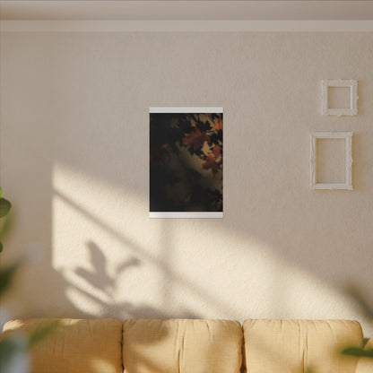 Shadow Play Canvas Art | Autumn Dark Japandi Moody Minimal Art