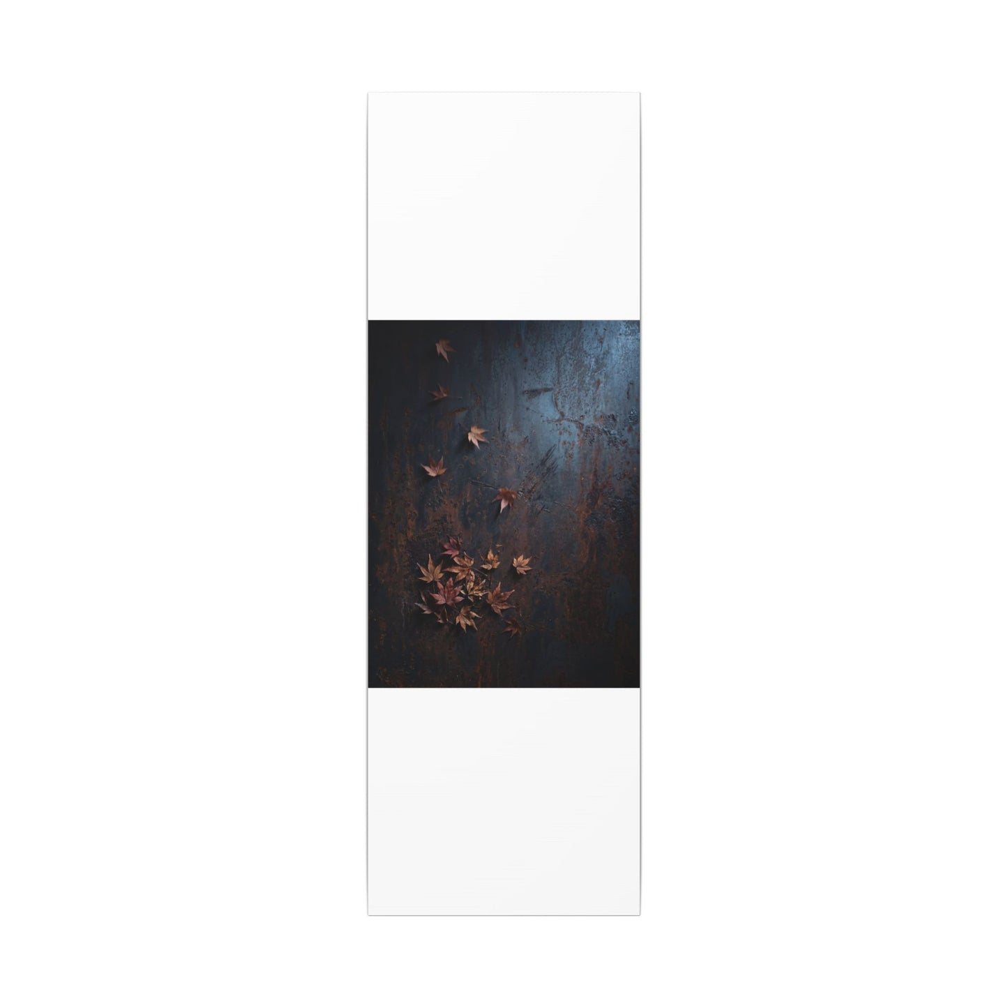 Moonlight Rust Patina Canvas Art - Dark Japandi Mono No Aware