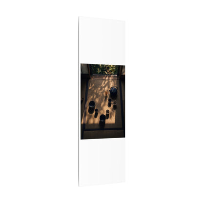 Shibui Tea Ceremony Canvas Art - Dark Japandi Shadow Zen